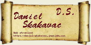 Daniel Skakavac vizit kartica